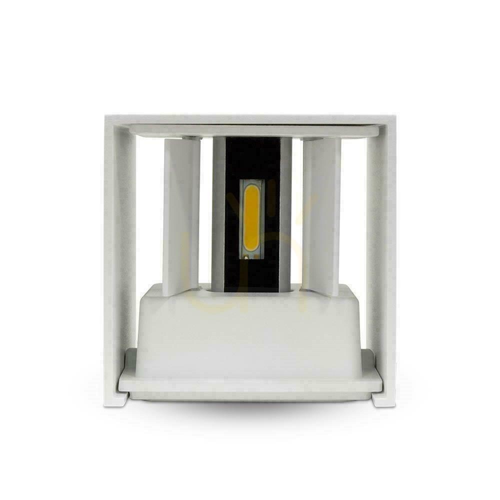 Vorschau V-TAC 5W Wandleuchte Top Down Verstellbar Weiß Quadratisch IP65 Bridgelux VT-759-W 3000K 700lm V-TAC 5W Wandleuchte Top Down Verstellbar Weiß Quadratisch IP65 Bridgelux VT-759-W 3000K 700lm