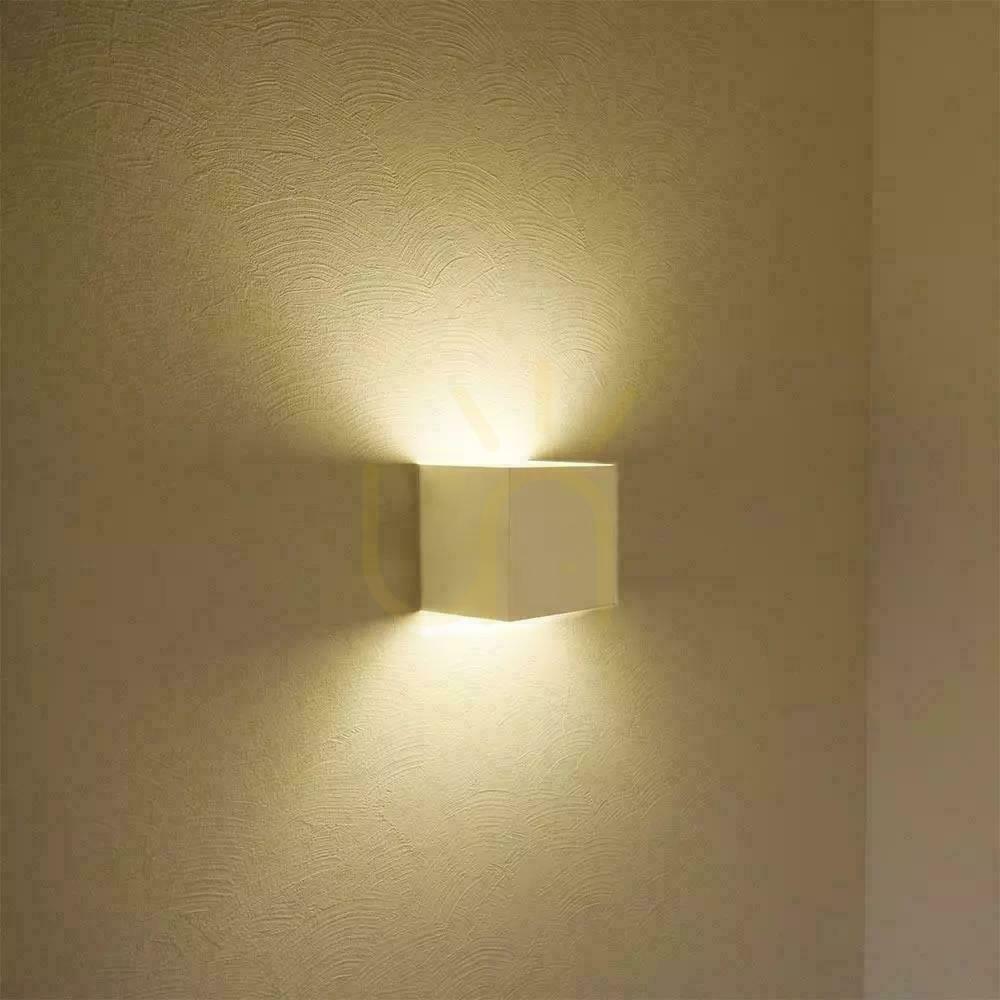 Zeige V-TAC 5W Wandleuchte Top Down Verstellbar Weiß Quadratisch IP65 Bridgelux VT-759-W 3000K 700lm V-TAC 5W Wandleuchte Top Down Verstellbar Weiß Quadratisch IP65 Bridgelux VT-759-W 3000K 700lm