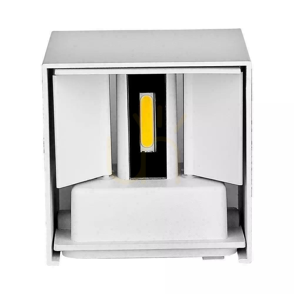 Anzeige V-TAC 5W Wandleuchte Top Down Verstellbar Weiß Quadratisch IP65 Bridgelux VT-759-W 4000K 700lm V-TAC 5W Wandleuchte Top Down Verstellbar Weiß Quadratisch IP65 Bridgelux VT-759-W 4000K 700lm