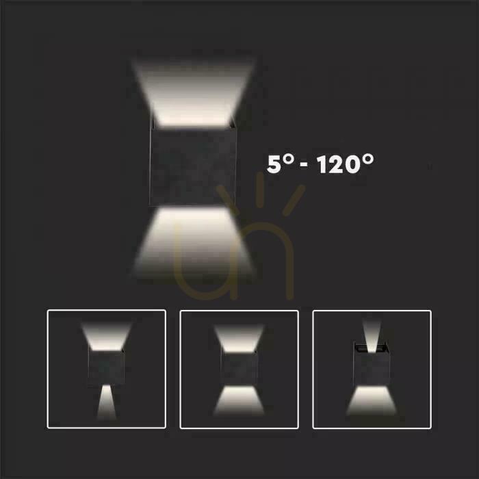 Anzeige V-TAC 5W Wandleuchte Top Down Verstellbar Weiß Quadratisch IP65 Bridgelux VT-759-W 4000K 700lm V-TAC 5W Wandleuchte Top Down Verstellbar Weiß Quadratisch IP65 Bridgelux VT-759-W 4000K 700lm