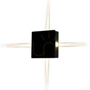V-TAC 4W LED-Wandleuchte IP65 Schwarz Square VT-704-B 3000K 428lm 1 V-TAC 4W LED-Wandleuchte IP65 Schwarz Square VT-704-B 3000K 428lm small 1
