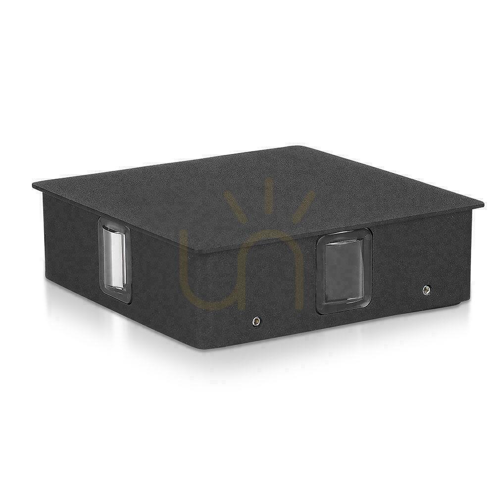 Anzeige V-TAC 4W LED-Wandleuchte IP65 Schwarz Square VT-704-B 3000K 428lm V-TAC 4W LED-Wandleuchte IP65 Schwarz Square VT-704-B 3000K 428lm