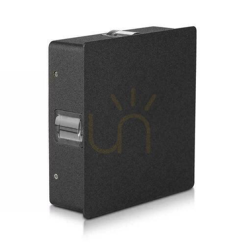 Prüfen V-TAC 4W LED-Wandleuchte IP65 Schwarz Square VT-704-B 3000K 428lm