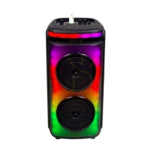 Prüfen V-TAC Tragbarer Lautsprecher 400W Mikrofon Fernbedienung BT USB TF FM AUX TWS KARAOKE VT-4000W.