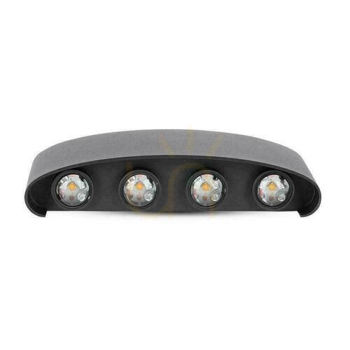Prüfen Wandmontage Top Down V-TAC 7W LED Schwarz IP65 VT-848 3000K 940lm