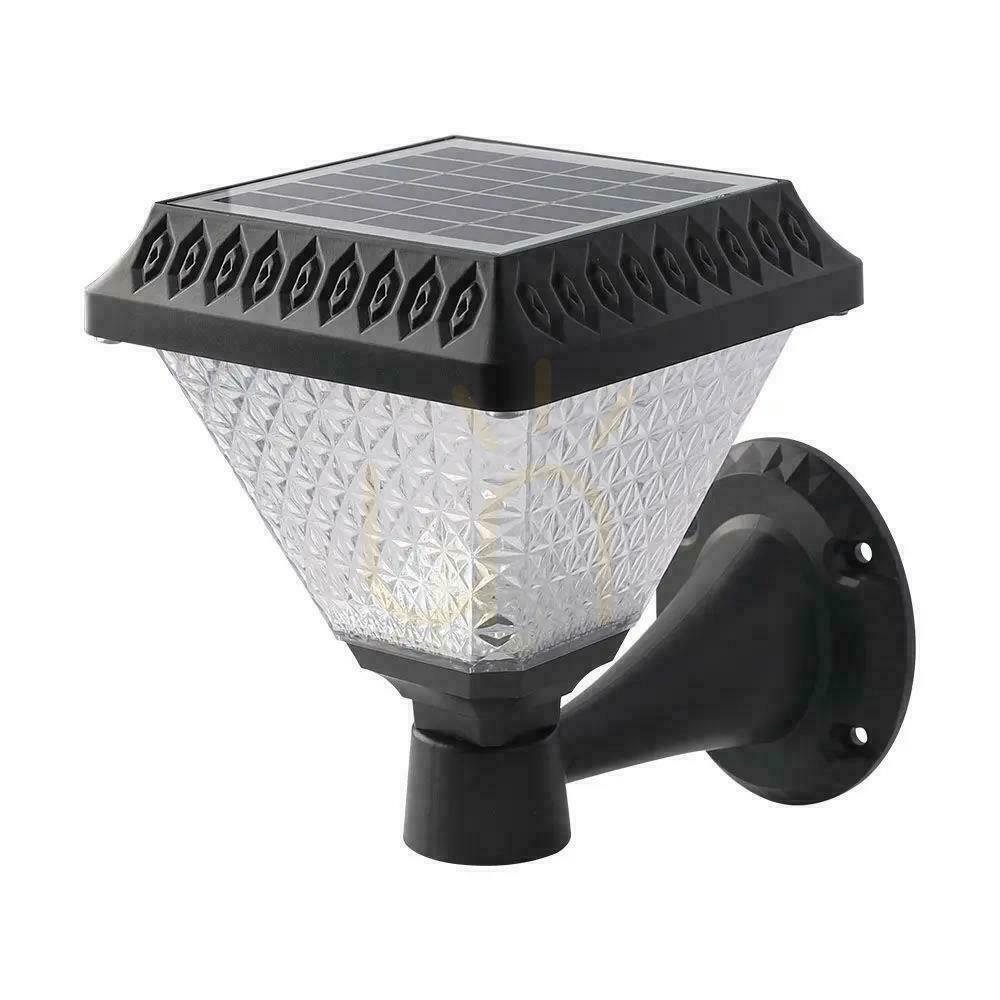 Prüfen V-TAC Solar Garten Wandlampe mit Fernbedienung 3in1 IP44 Schwarz Square VT-972 3000K-4000K-6400K 75 3 Jahre Garantie V-TAC Solar Garten Wandlampe mit Fernbedienung 3in1 IP44 Schwarz Square VT-972 3000K-4000K-6400K 75 3 Jahre Garantie
