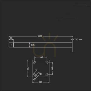 V-TAC Gartenleuchte Mast 3mb fi70-75 VT-45W VT-65W SKU 5150 5151 5152 5153 4 V-TAC Gartenleuchte Mast 3mb fi70-75 VT-45W VT-65W SKU 5150 5151 5152 5153 small 4