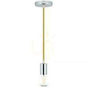 V-TAC Pendelleuchte Chrom Metall Beige Draht VT-7338-BE 5 Jahre Garantie small 2