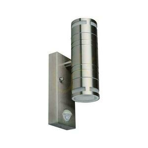 Garten-Wandleuchte V-TAC GU10 Motion Sensor IP44 Acid Steel VT-7632S 3 Jahre Garantie small 0