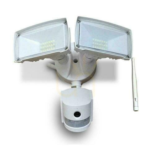 Prüfen LED-Projektor mit WiFi-Kamera 18W Bewegungssensor Weiß V-TAC VT-4818 6000K 600lm