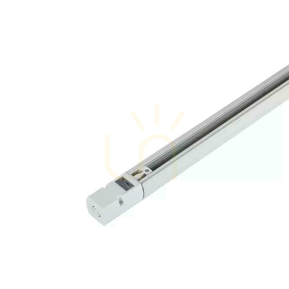 Anzeige Sammelschiene 3F 1 Meter Weiße 3-Phasen-Sammelschiene (einschließlich Stromanschluss und Kappe) V-TAC Sammelschiene 3F 1 Meter Weiße 3-Phasen-Sammelschiene (einschließlich Stromanschluss und Kappe) V-TAC