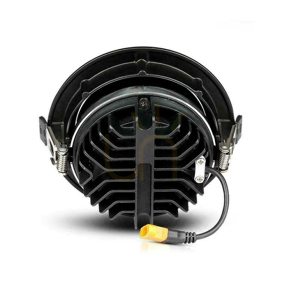 Aussicht Downlight V-TAC SAMSUNG CHIP 20W Schwarz Tilt VT-2-13 6400K 1780lm 5 Jahre Garantie Downlight V-TAC SAMSUNG CHIP 20W Schwarz Tilt VT-2-13 6400K 1780lm 5 Jahre Garantie