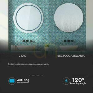 V-TAC Mirror 25W LED Anty Pair Rund 60cm IP44 In Touch CCT Farbe 3in1 VT-8602 3W1 85lm 1 V-TAC Mirror 25W LED Anty Pair Rund 60cm IP44 In Touch CCT Farbe 3in1 VT-8602 3W1 85lm small 1