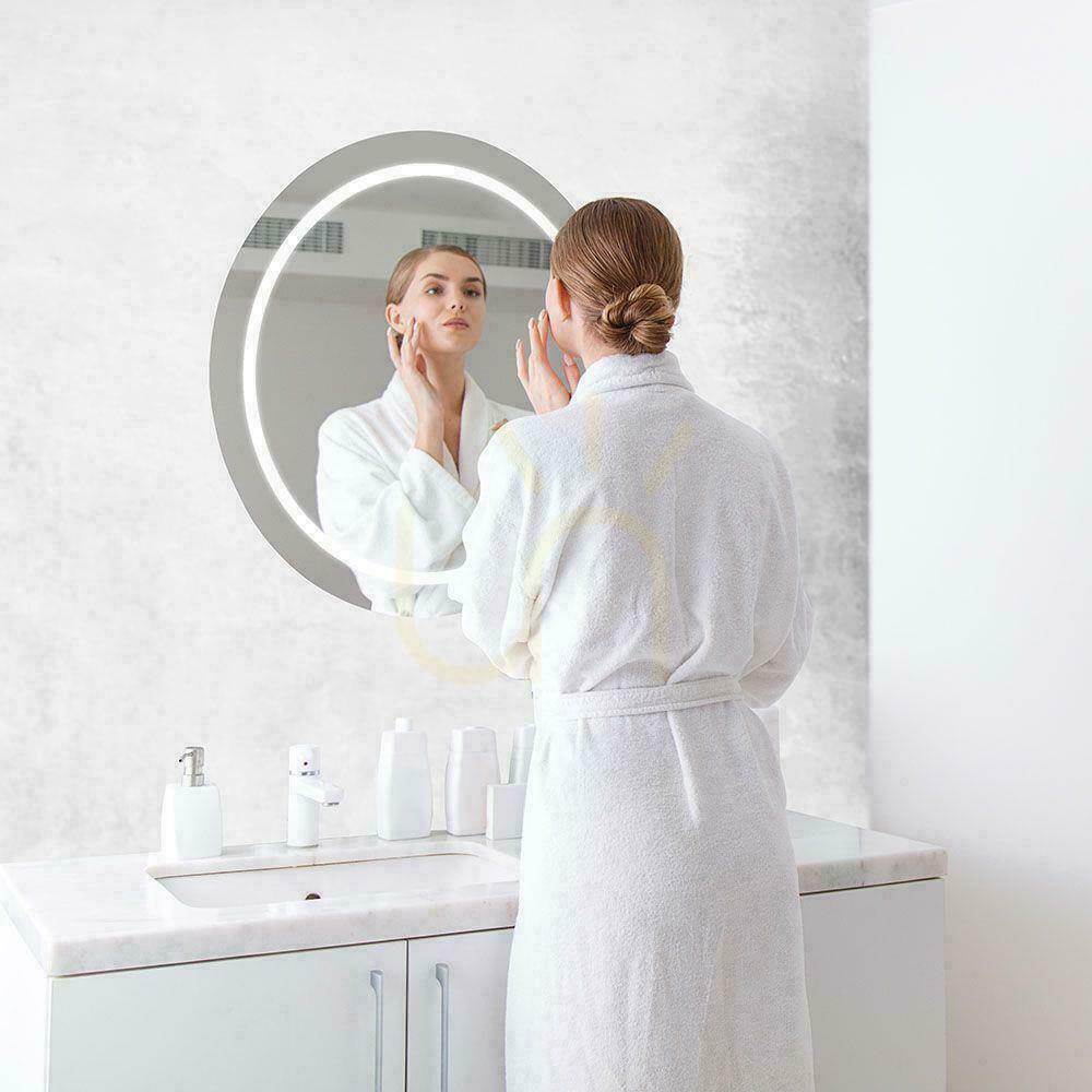 Vorschau V-TAC Mirror 25W LED Anty Pair Rund 60cm IP44 In Touch CCT Farbe 3in1 VT-8602 3W1 85lm V-TAC Mirror 25W LED Anty Pair Rund 60cm IP44 In Touch CCT Farbe 3in1 VT-8602 3W1 85lm