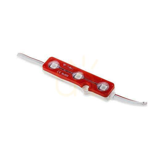 Prüfen V-TAC LED Modul 0.72W 3LED 160st SMD5050 IP67 VT-50503 Farbe Rot 66lm