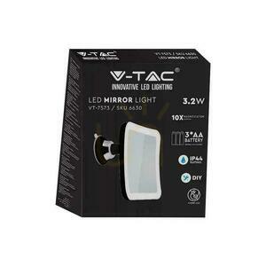 V-TAC Portable Spiegel 3.2W LED Badezimmer Makeup 4xAAA fi.17CM Chrom VT-7573 6400K 30lm small 4