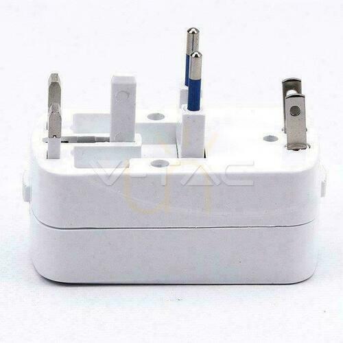 Prüfen Universal-Reiseadapter mit Sicherheit 2xUSB 2A V-TAC
