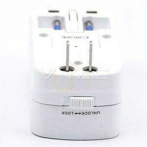 Universal-Reiseadapter mit Sicherheit 2xUSB 2A V-TAC small 3