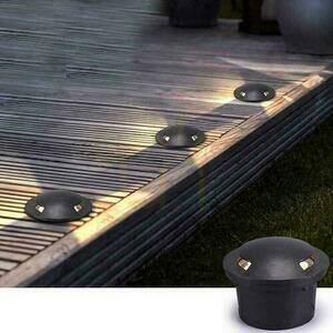 Garten Bodenmontiert Overhead 1W LED Schwarz 2-seitig IP67 V-TAC VT-1161-B 6500K 10lm small 2