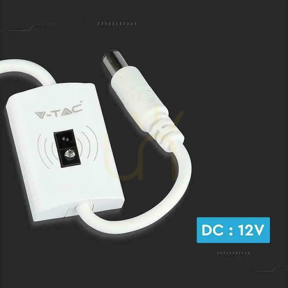 Zeige LED-Streifenschalter Proximity Weiß Dimmfunktion V-TAC VT-8072 3 Jahre Garantie LED-Streifenschalter Proximity Weiß Dimmfunktion V-TAC VT-8072 3 Jahre Garantie