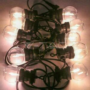 V-TAC Garten Girlande (String) 6W LED 5 Meter 10 Glühbirnen 0.4W Filament VT-71510 3000K 350lm small 2