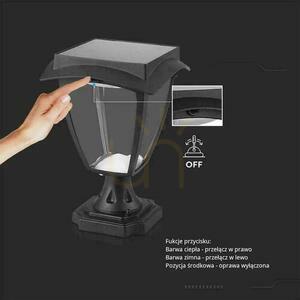 Solar V-TAC 2W LED Gartenmast IP44 25cm VT-983 3000K+6000K 110lm 3 Jahre Garantie small 4