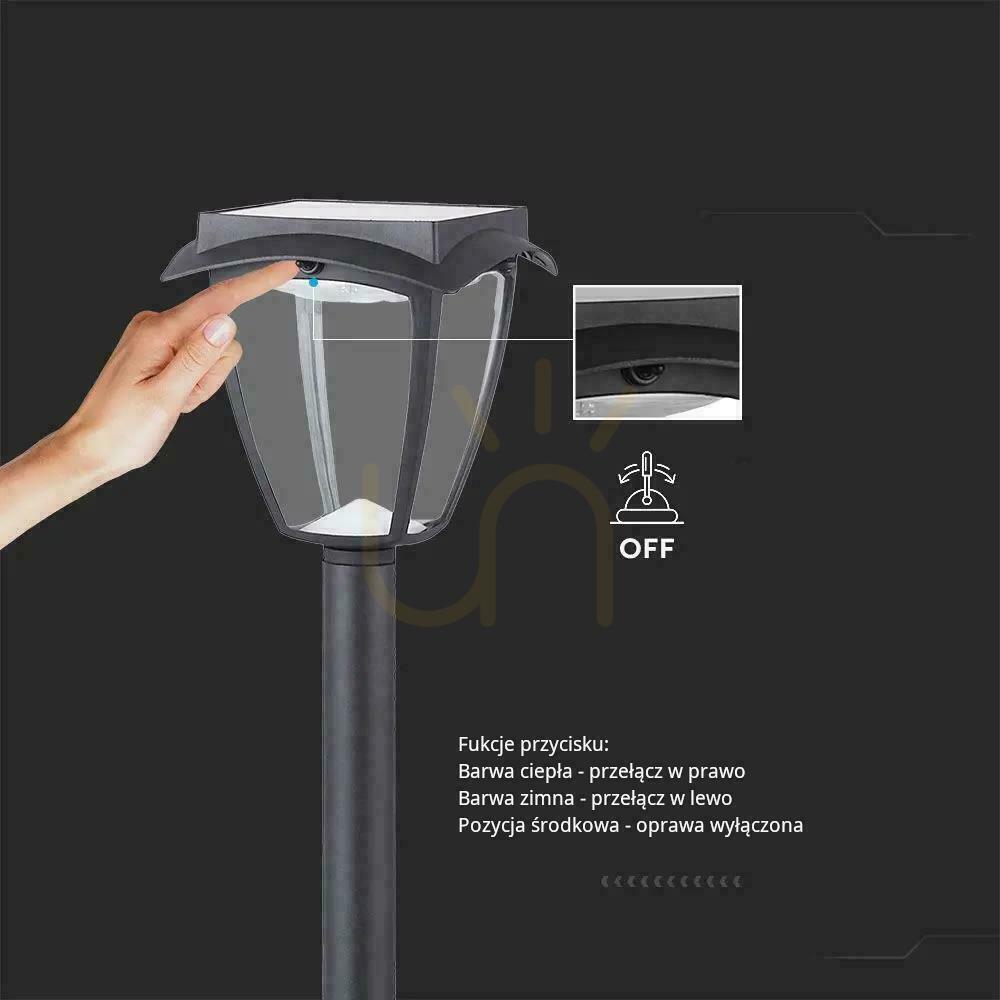 Prüfen V-TAC 2W LED IP44 93cm VT-984 3000K+6000K 110lm Solar Gartenmast 3 Jahre Garantie V-TAC 2W LED IP44 93cm VT-984 3000K+6000K 110lm Solar Gartenmast 3 Jahre Garantie
