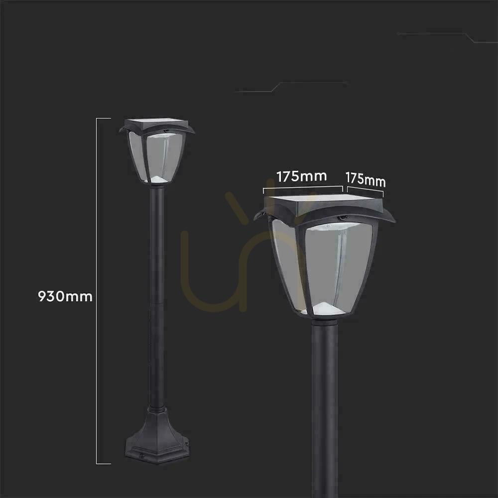 Aussicht V-TAC 2W LED IP44 93cm VT-984 3000K+6000K 110lm Solar Gartenmast 3 Jahre Garantie V-TAC 2W LED IP44 93cm VT-984 3000K+6000K 110lm Solar Gartenmast 3 Jahre Garantie
