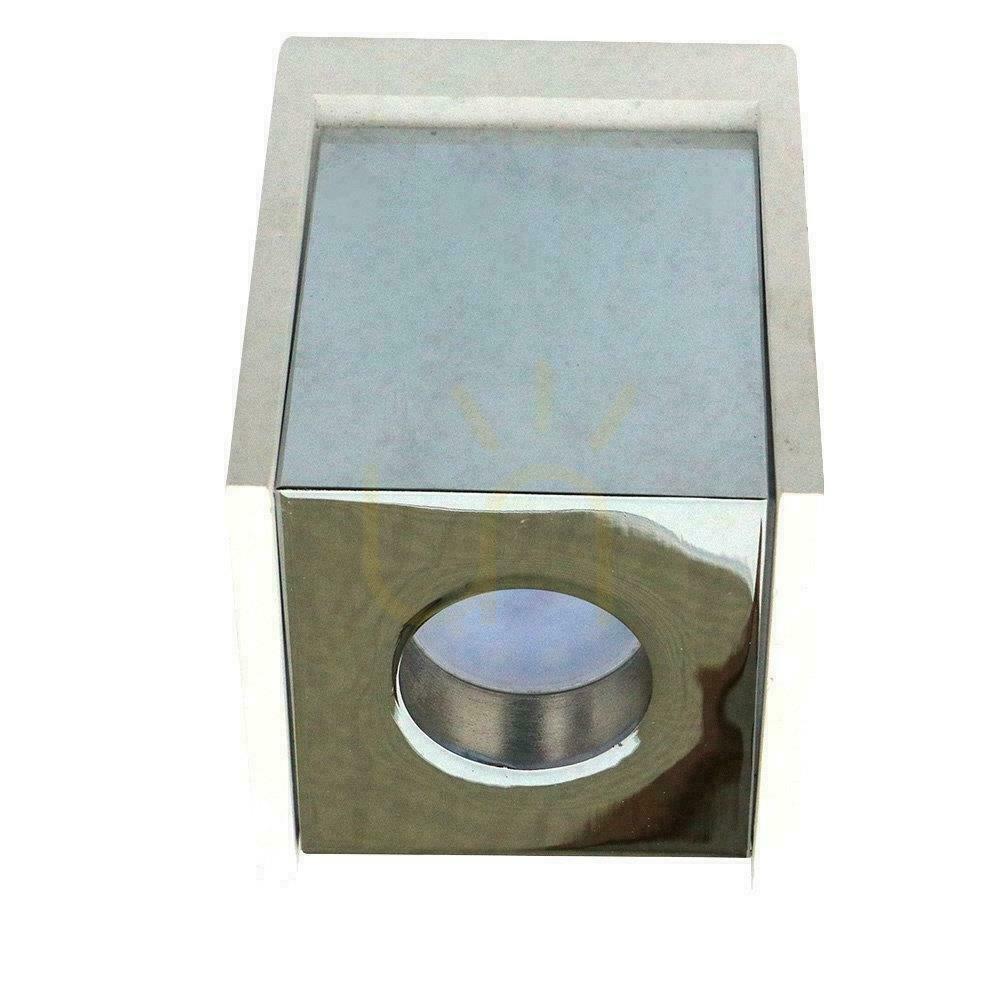 Prüfen V-TAC GIPS BETON GU10 Aufputz Quadratisch Weiß/Chrom VT-860-CH 5 Jahre Garantie V-TAC GIPS BETON GU10 Aufputz Quadratisch Weiß/Chrom VT-860-CH 5 Jahre Garantie