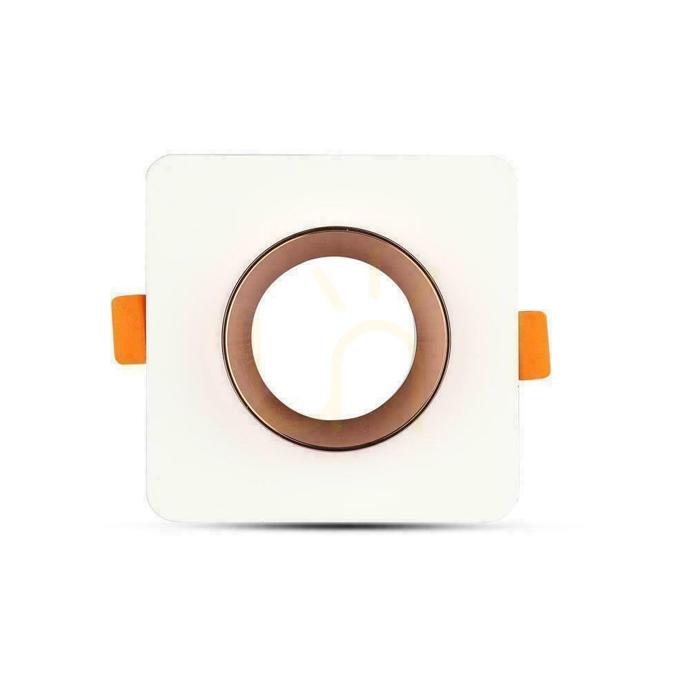 Vorschau V-TAC GIPS BETON GU10 Square Recessed Mesh Weiß/Rosa Gold VT-862-MRW 5 Jahre Garantie V-TAC GIPS BETON GU10 Square Recessed Mesh Weiß/Rosa Gold VT-862-MRW 5 Jahre Garantie