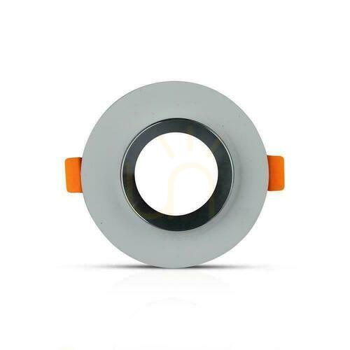 Prüfen V-TAC GIPS BETON GU10 Rund Vertieft Grau/Chrom VT-862-MG Mesh.