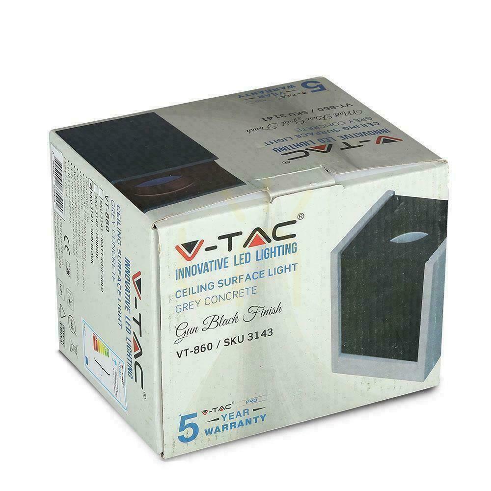 Vorschau V-TAC GIPS BETON GU10 Surface Mounted Square Grau/Schwarz VT-860-GBM 5 Jahre Garantie. V-TAC GIPS BETON GU10 Surface Mounted Square Grau/Schwarz VT-860-GBM 5 Jahre Garantie.