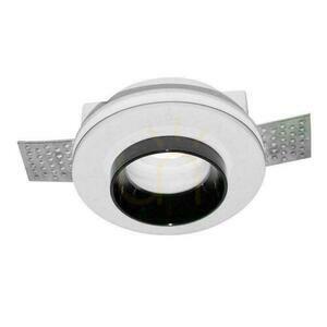 V-TAC VT-866-BRD Einbauleuchte GU10 aus Gips, weiß mit schwarzem Ring, 100 mm small 1