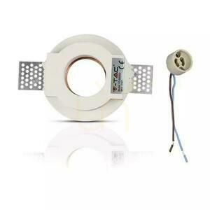 Mesh V-TAC GIPS GU10 Round Recessed G-K Weiß+Gold VT-866-MRD 5 Jahre Garantie small 3