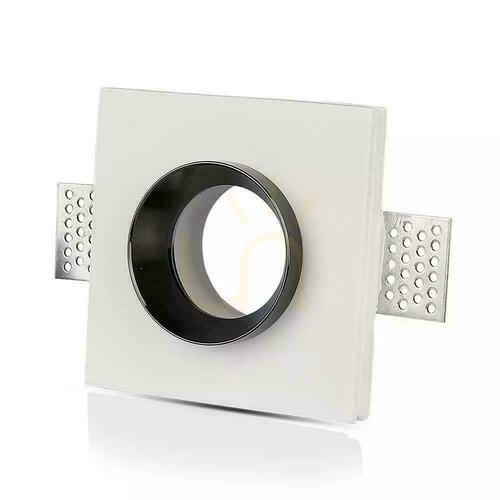 Prüfen Mesh V-TAC GIPS GU10 Square Recessed G-K Weiß+Chrom VT-866-CSQ 5 Jahre Garantie