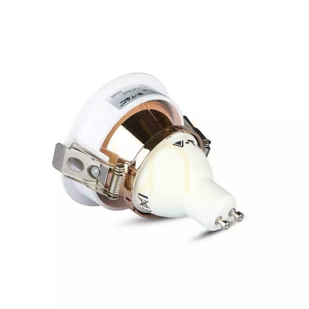 Anzeige V-TAC GU10 Recessed Mesh Weiß/Rosa Gold Rund VT-873-WR 3 Jahre Garantie V-TAC GU10 Recessed Mesh Weiß/Rosa Gold Rund VT-873-WR 3 Jahre Garantie