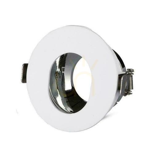 Prüfen Mesh V-TAC GU10 Asymmetrisch Vertieft Weiß/Chrom Rund VT-874-WC 3 Jahre Garantie