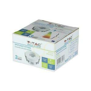Mesh V-TAC GU10 Asymmetrisch Vertieft Weiß/Chrom Rund VT-874-WC 3 Jahre Garantie small 2