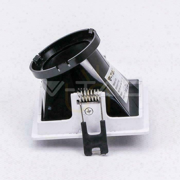 Aussicht V-TAC GU10 Recessed Mesh Weiß/Schwarz Quadratisch VT-875-WB 3 Jahre Garantie V-TAC GU10 Recessed Mesh Weiß/Schwarz Quadratisch VT-875-WB 3 Jahre Garantie