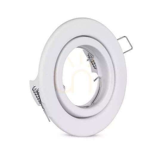 Prüfen V-TAC GU10 Rundes bewegliches Gitter Weiß VT-7227RD-WH