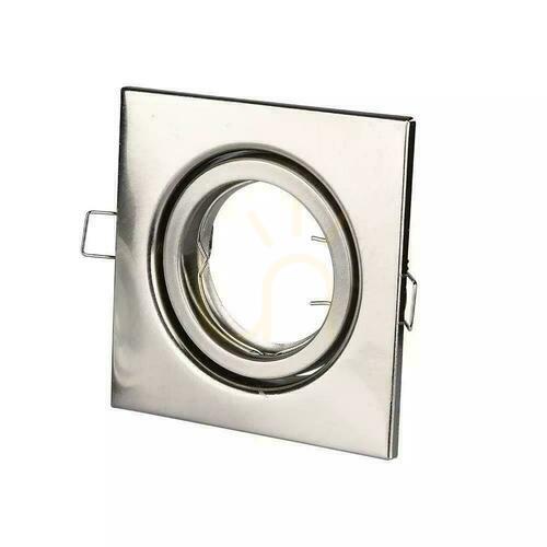 Prüfen Mesh V-TAC GU10 Quadratisch Beweglich Satin VT-7227SQ-SN