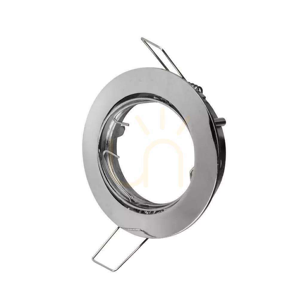 Aussicht Öse V-TAC GU10 rund beweglich Chrom VT-779-CH-RD Öse V-TAC GU10 rund beweglich Chrom VT-779-CH-RD