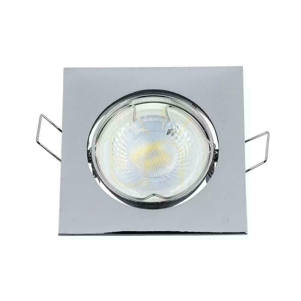 Vorschau Öse V-TAC GU10 Quadratisch Beweglich Chrom VT-779-CH-SQ Öse V-TAC GU10 Quadratisch Beweglich Chrom VT-779-CH-SQ