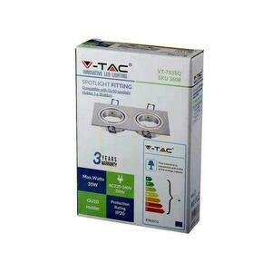 V-TAC Aluminium-Gussgitter 2xGU10 Quadratisch Gebürstetes Aluminium VT-783SQ-AB small 5