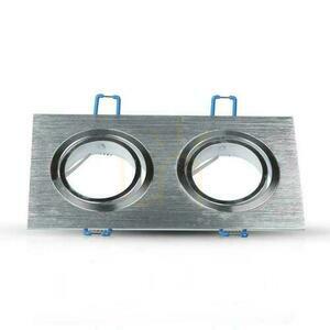 V-TAC Aluminium-Gussgitter 2xGU10 Quadratisch Gebürstetes Aluminium VT-783SQ-AB small 9