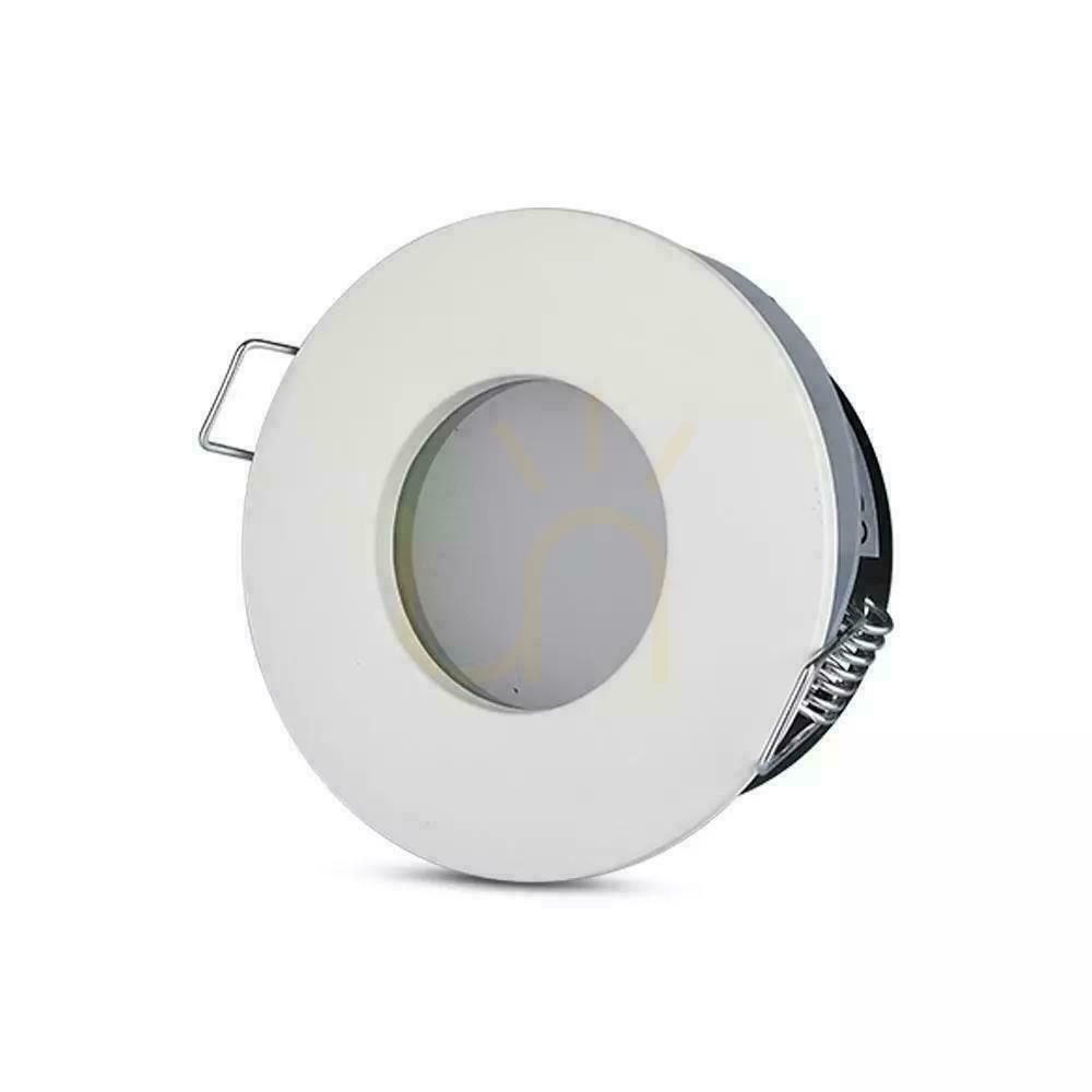 Aussicht Mesh V-TAC Aluminium Guss Versiegelt mit Glas IP54 GU10 Rund fi84 Weiß VT-787RD-WH Mesh V-TAC Aluminium Guss Versiegelt mit Glas IP54 GU10 Rund fi84 Weiß VT-787RD-WH