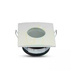 Mesh V-TAC Aluminium Guss Versiegelt mit Glas IP54 GU10 Quadratisch 84x84mm Weiß VT-787SQ-WH small 3