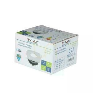 Mesh V-TAC Aluminium Guss Versiegelt mit Glas IP54 GU10 Quadratisch 84x84mm Weiß VT-787SQ-WH small 4