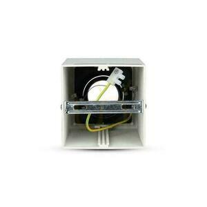 V-TAC Aluminium GU10 Cube Square Anbauleuchte Weiß+Schwarz 142x100x100 VT-797-WH small 1