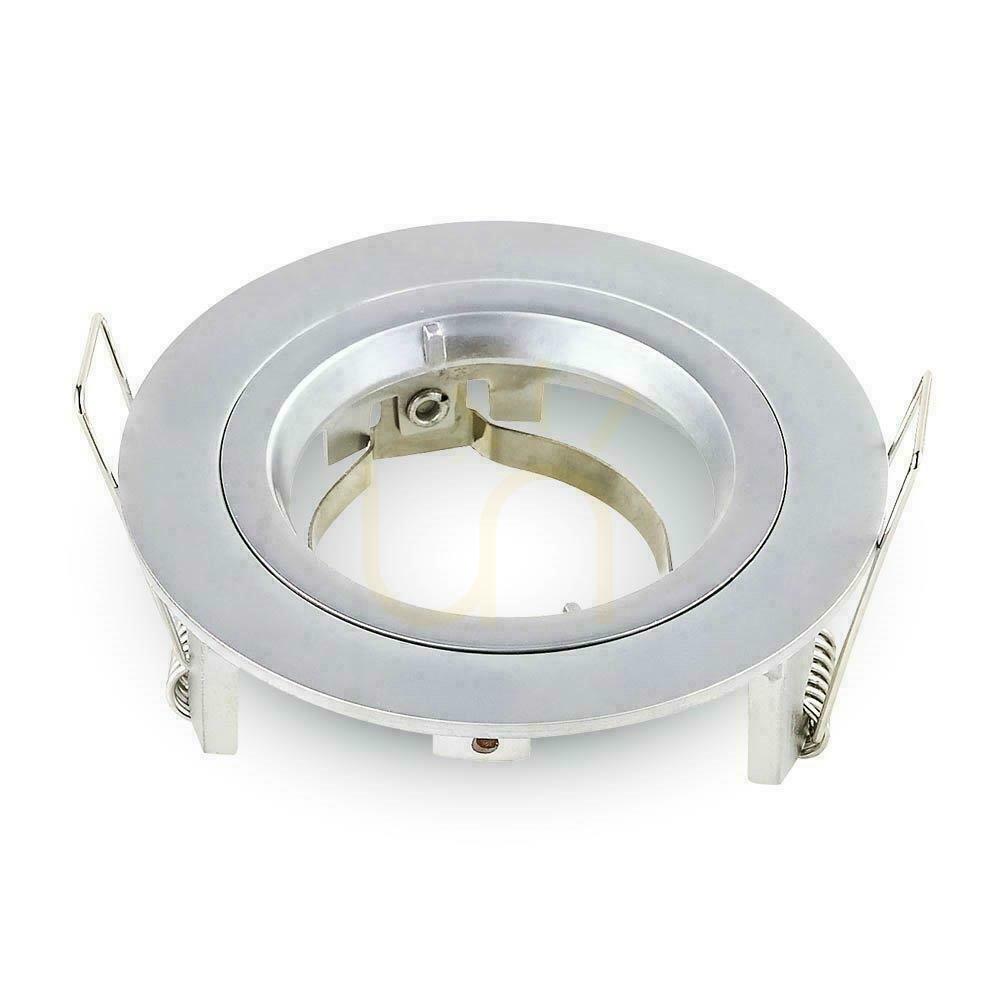 Prüfen Öse V-TAC Aluminiumguss GU10 Rund Silber Grau VT-774-MG Öse V-TAC Aluminiumguss GU10 Rund Silber Grau VT-774-MG